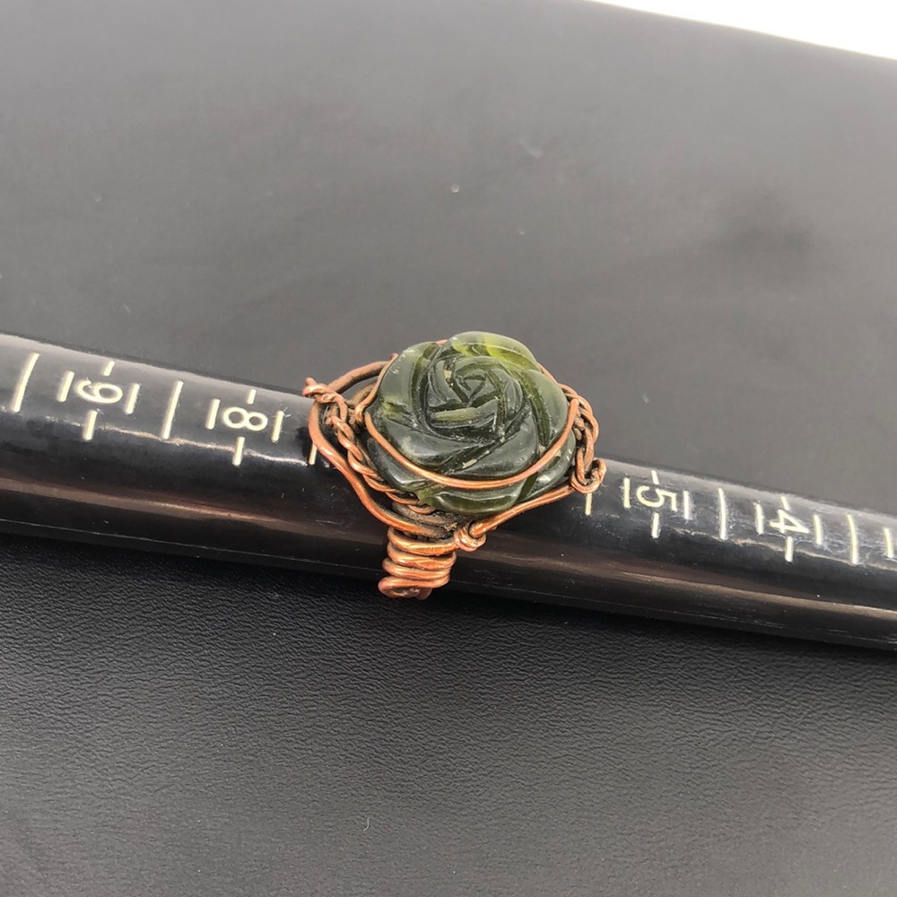 Handmade copper ring size 6 1/12